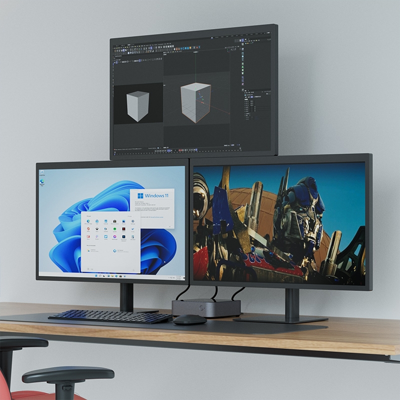 DreamQuest Mini PC, 8GB DDR3 128GB EMMC Windows 10 Pro(64-bit) Mini ...